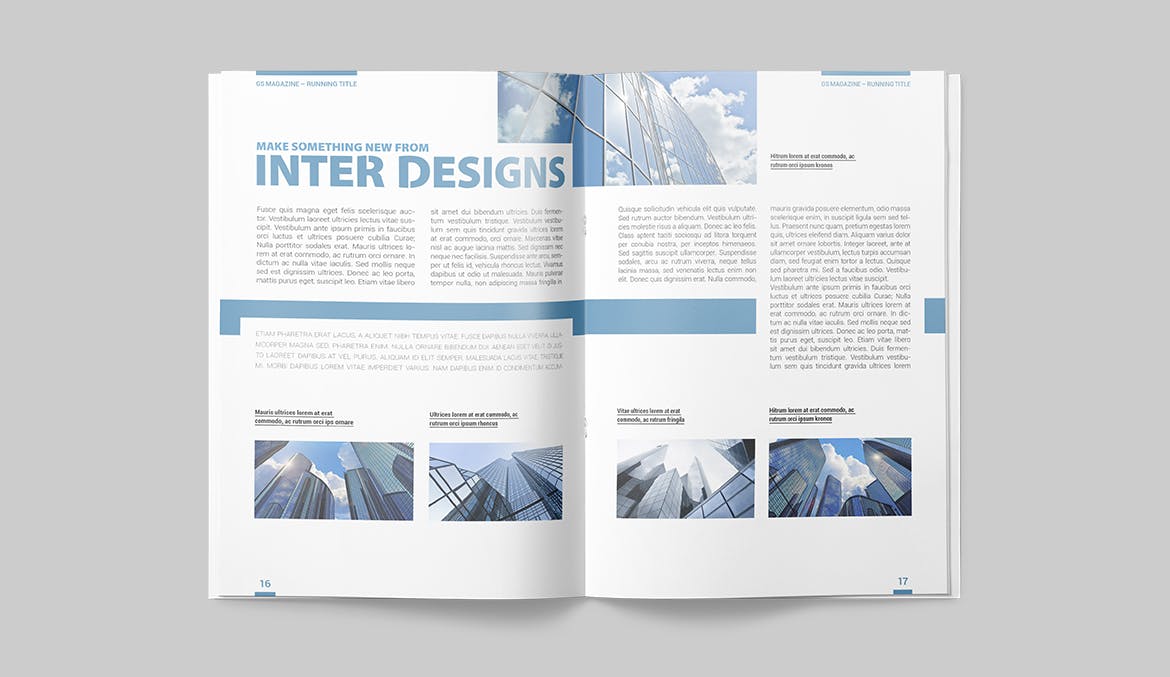 建筑设计主题杂志设计INDD模板 Magazine Template插图(7)