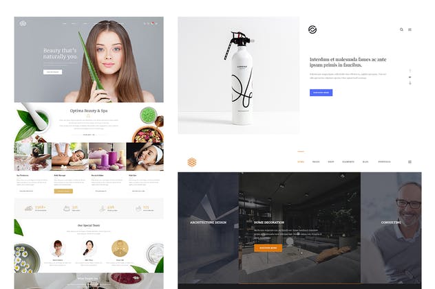 创意多用途网站PSD模板 Optima – Creative Multipurpose PSD Template插图(5)
