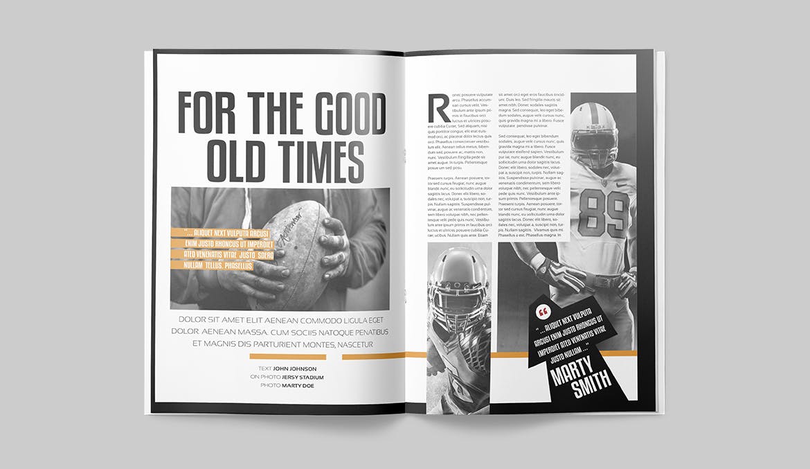 NBA篮球赛事素材库精选杂志版式设计模板 Magazine Template插图(8)