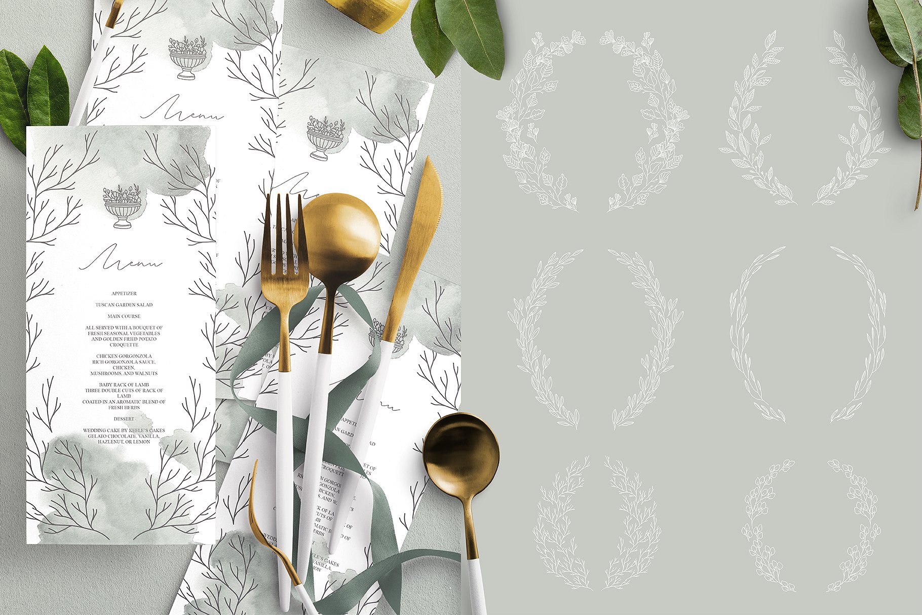 创意文艺风格婚礼邀请函地图设计素材包 Wedding Map Creator Collection插图(9)