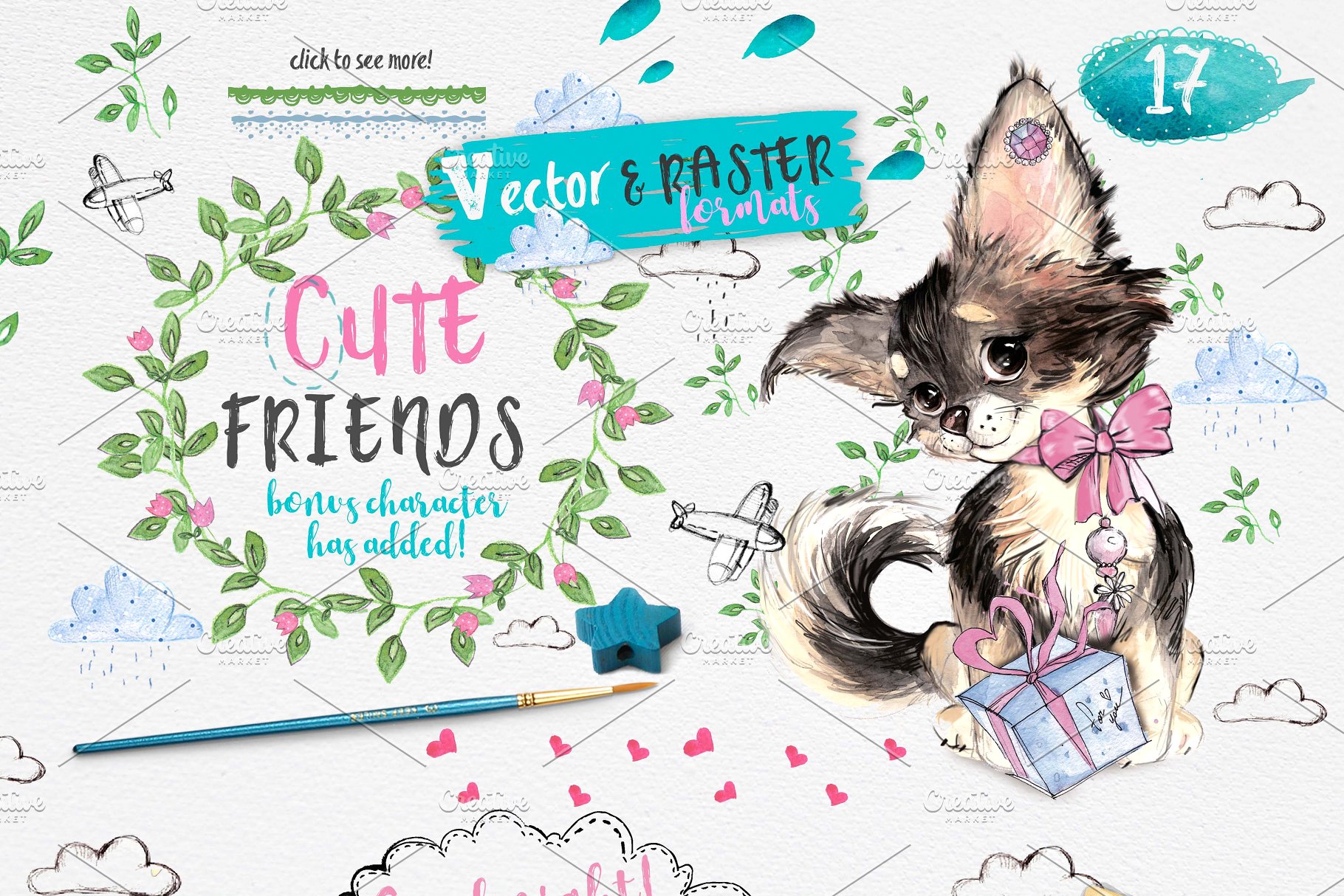 超级可爱儿童主题设计素材合集[2.24GB] FAIRY-TALE LAND插图(17)