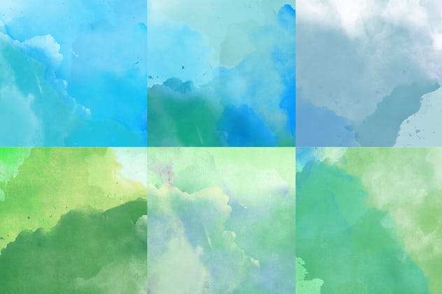 独特的抽象水彩纹理套装Vol.1 Watercolor Textures Vol. 1插图(1)