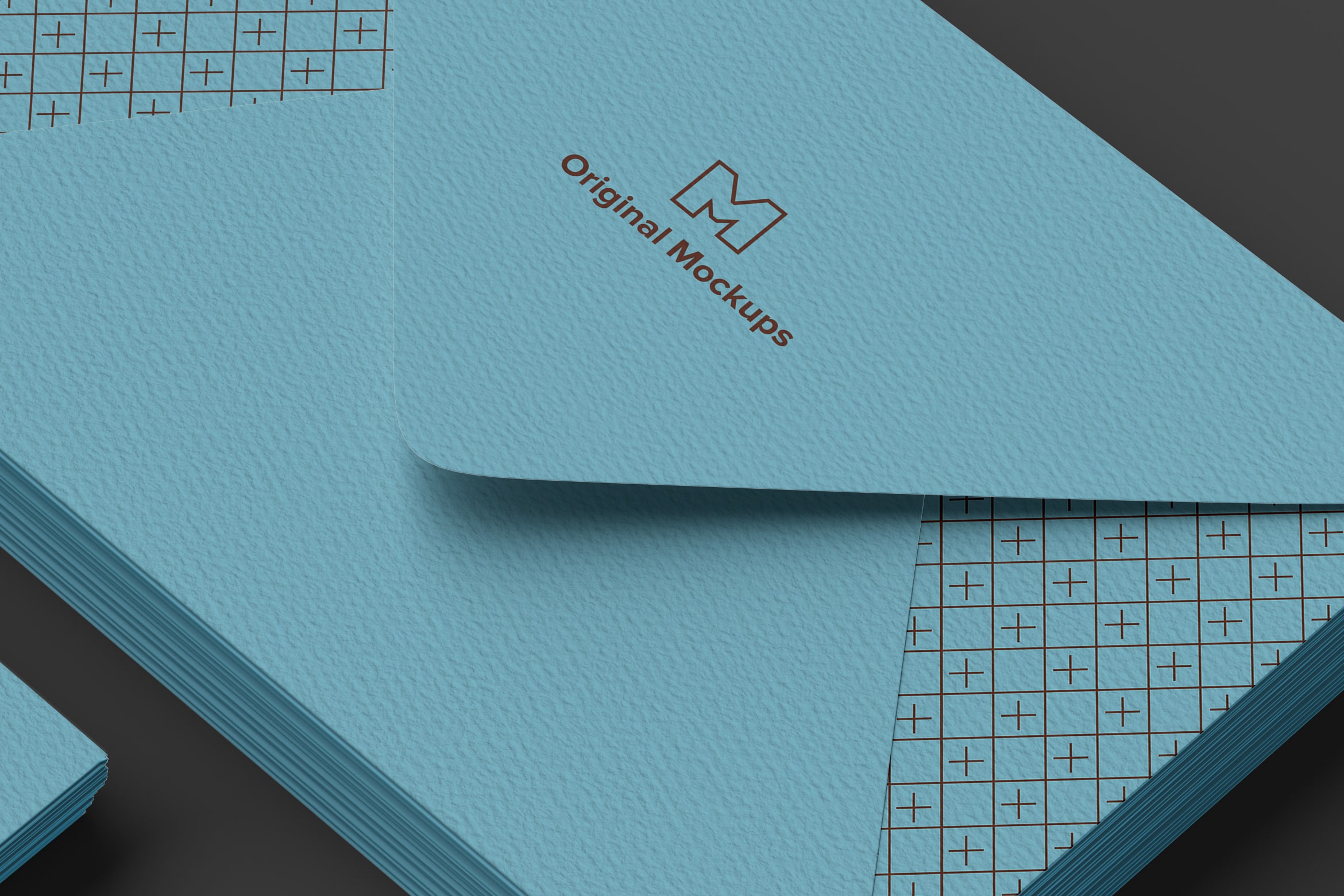 A7尺寸标准信封外观设计样机03 A7 Envelope Stacks Mockup 03插图(1)