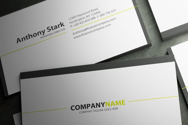 极简主义企业名片设计模板 Minimal Business Card Design插图(1)