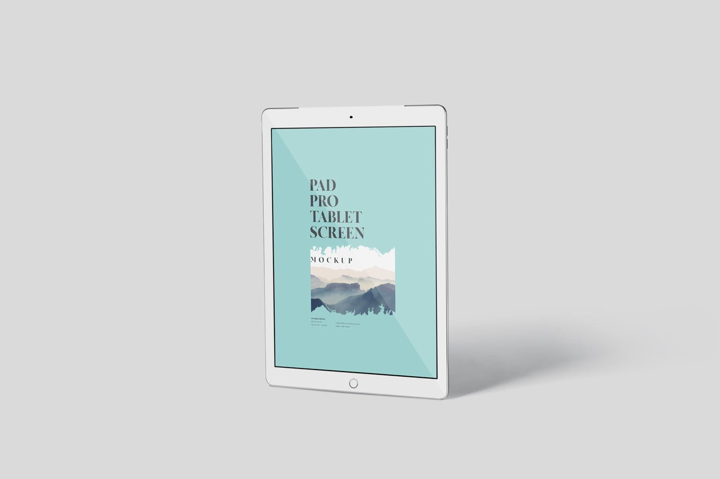 多角度iPad Pro屏幕演示样机PSD模板 Pad Pro Tablet Screen Mockup Set插图(2)