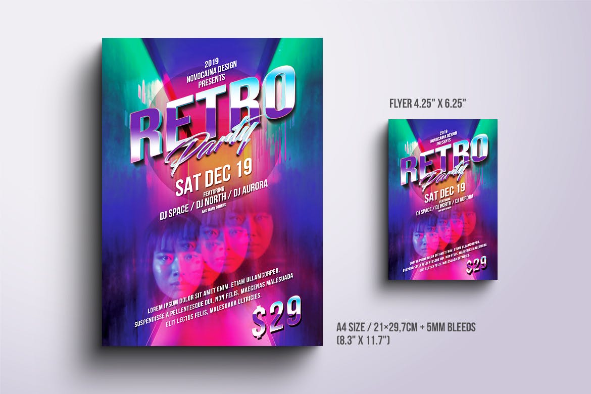 DJ/舞厅/音乐活动海报PSD素材素材库精选模板合集v3 Event Party Posters & Flyers Bundle V3插图(6)