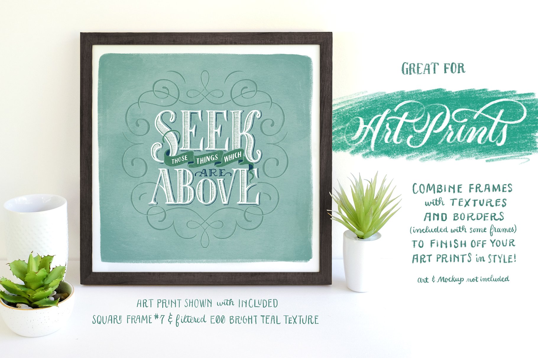 乡土风格质朴的框架与纹理 Rustic Frames & Textures – Procreate插图(1)