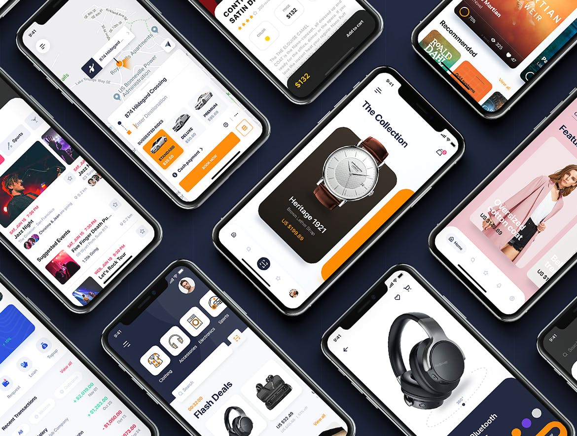 网上支付生活服务APP应用界面设计XD素材插图(1)