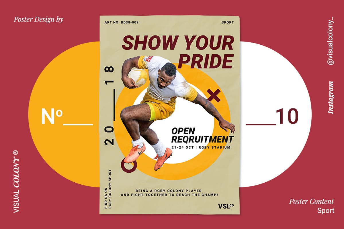 体育运动赛事活动海报设计模板 Sport Poster插图