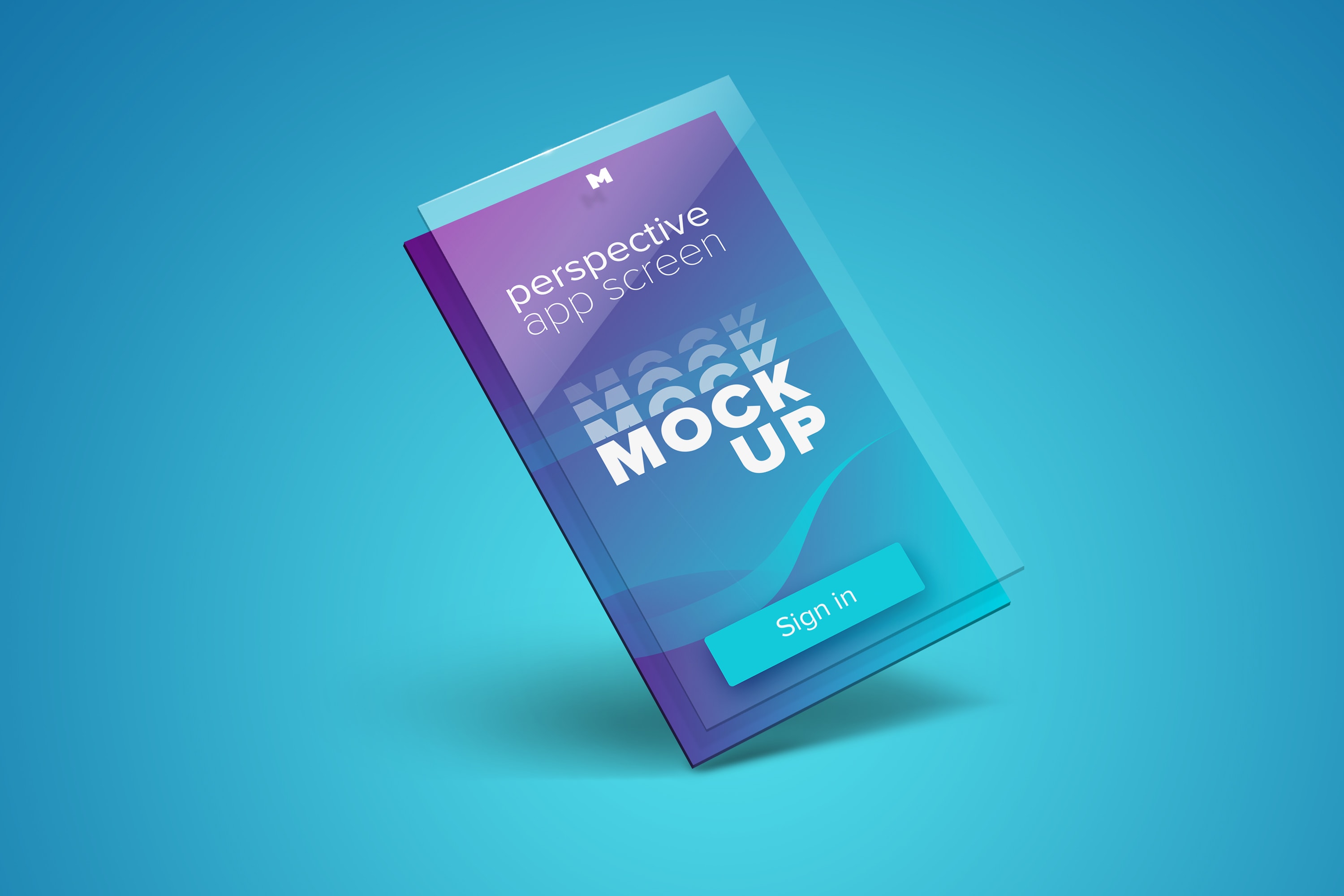 APP应用程序屏幕设计透视图样机01 Perspective App Screen Mockup 01插图