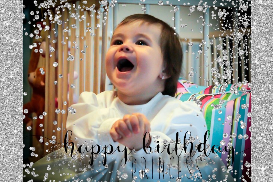 银色纸屑图案纹理背景 Silver Confetti Overlays/Backgrounds插图(1)