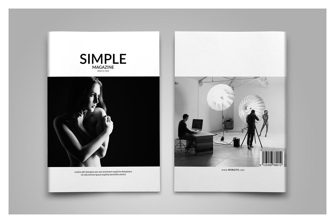 时尚简易时尚大图杂志（画册）模板插图(20)