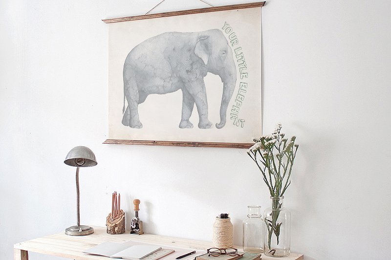 冒险之旅水彩素材合集（飞禽走兽、昆虫元素、纹理&额外的字体） Safari Watercolor Collection Pro插图(4)