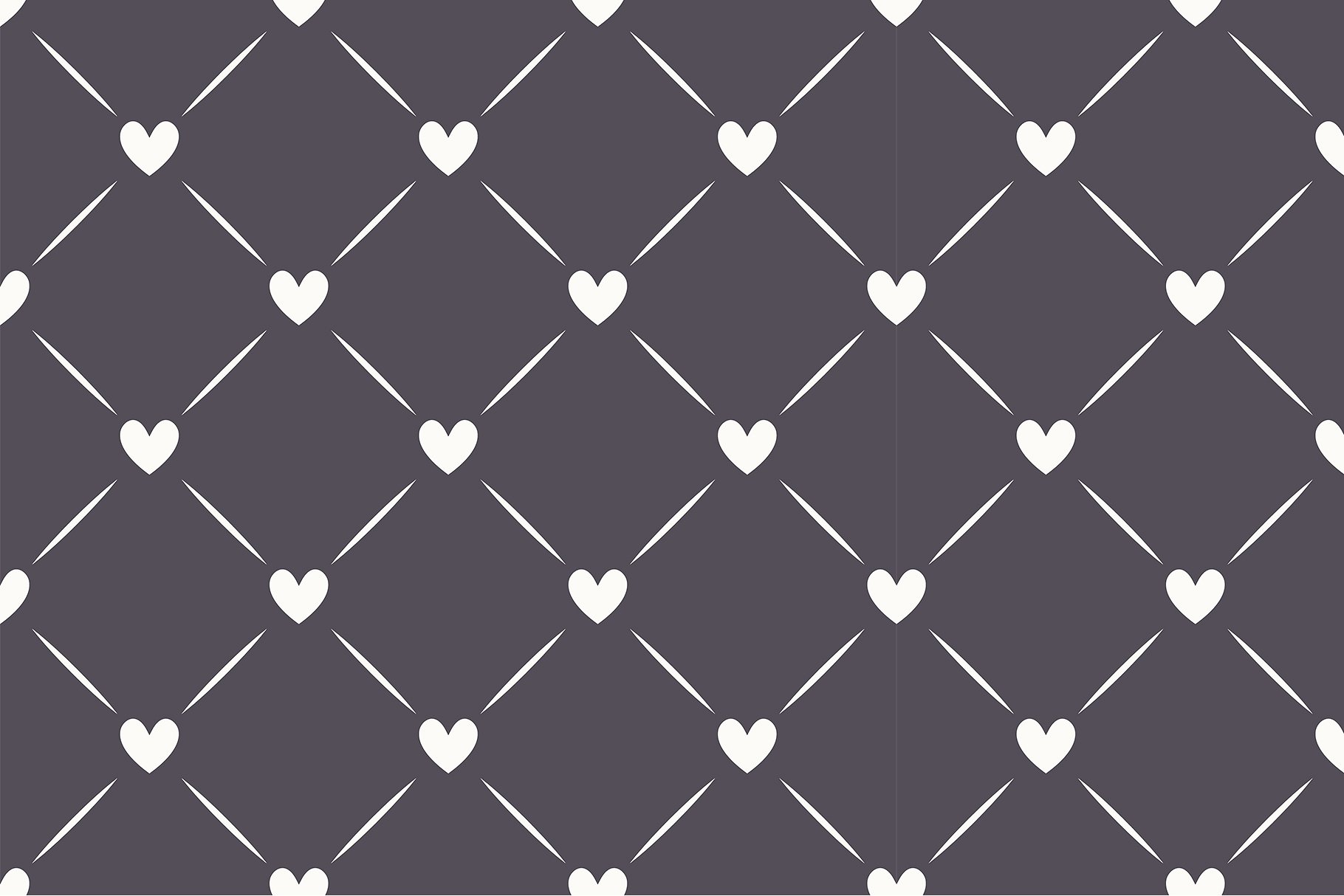 心形无缝纹理集 Hearts Seamless Patterns Set插图(5)