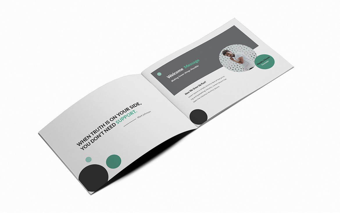 A5尺寸规格横版产品手册公司画册设计模板 ISP A5 Brochure Template插图(2)