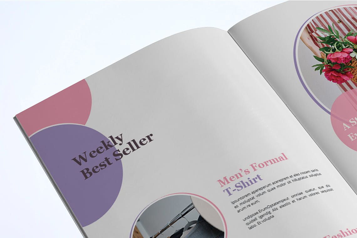 时装订货画册/新品上市产品素材库精选目录设计模板v3 Fashion Lookbook Template插图(10)