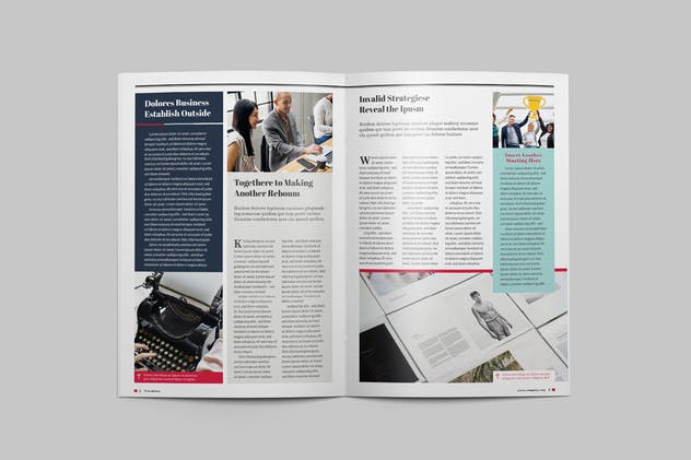 多用途新闻报纸版式设计INDD模板v1 Multipurpose Newsletter插图(1)