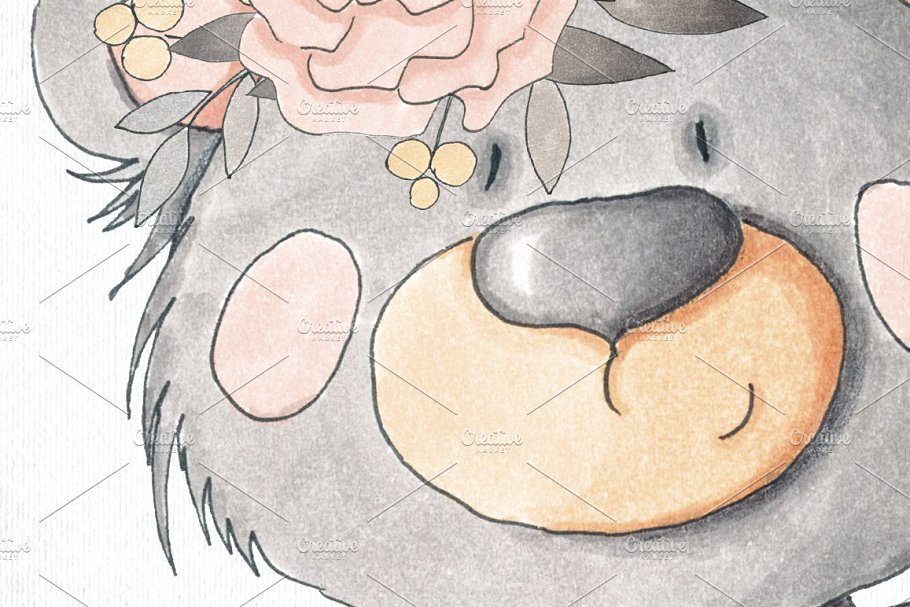 手绘动物素材合集 Hand Drawn Animals Collection插图(1)