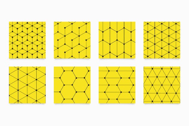 100种风格外观包装设计线条图案纹理 Line Patterns插图(4)