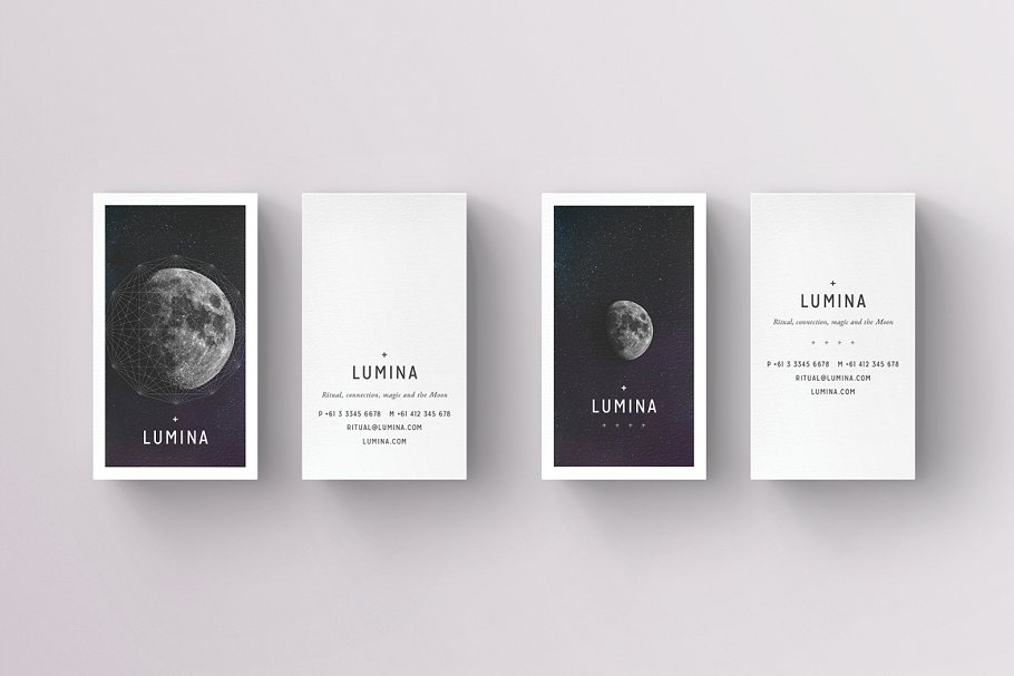 高大上品牌企业名片模板 LUMINA Business Card Template插图(7)