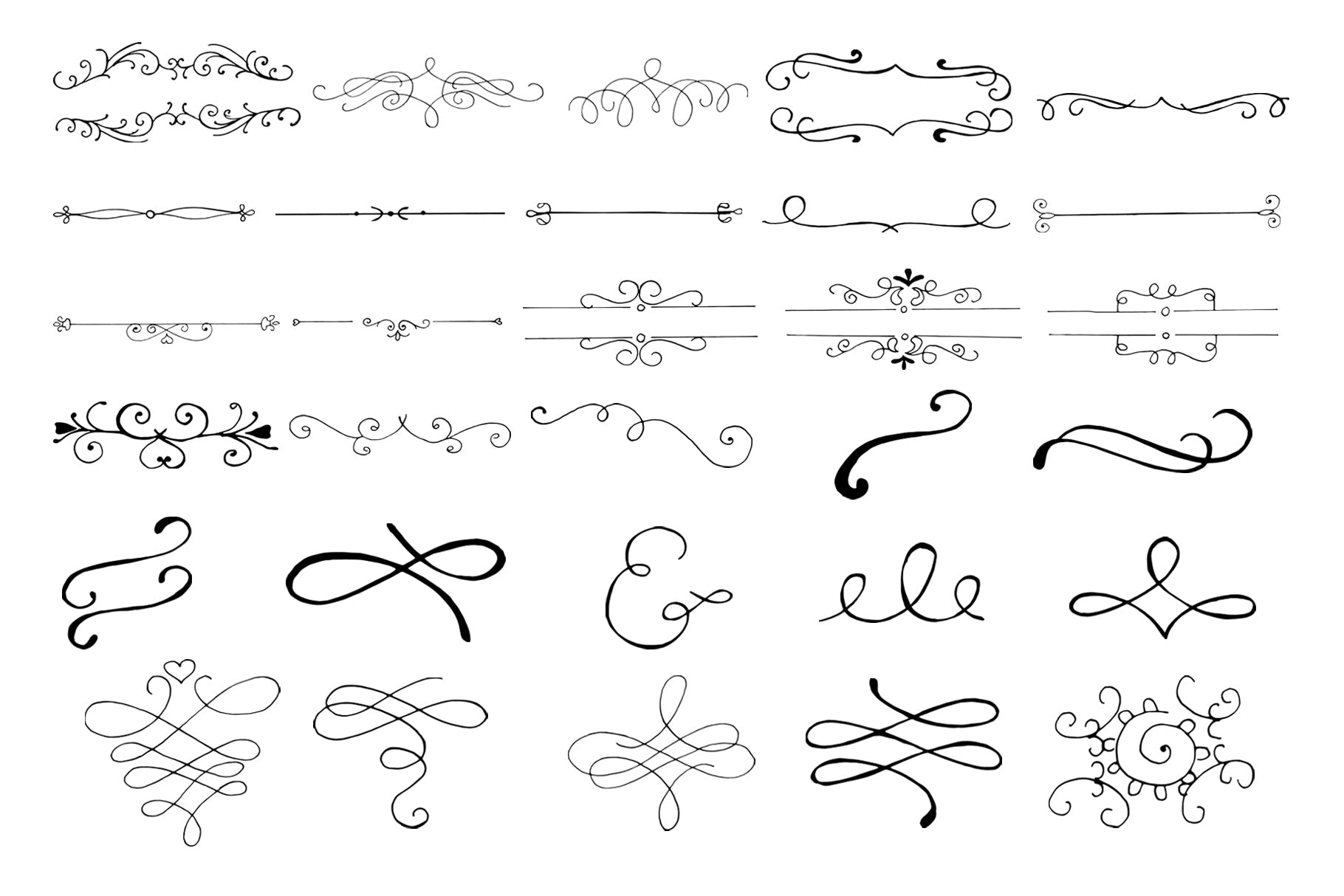 45+手绘装饰元素剪贴画合集v7 45+ Hand Design Element Cliparts Ver. 7插图(1)