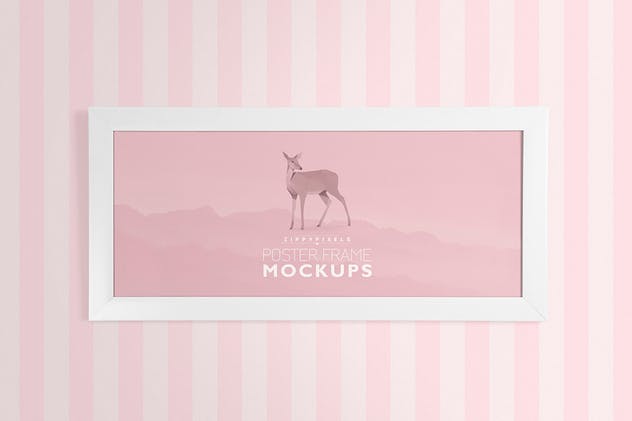 现代简约风室内橱窗艺术框架样机 Gorgeous Frame Mockups插图(1)