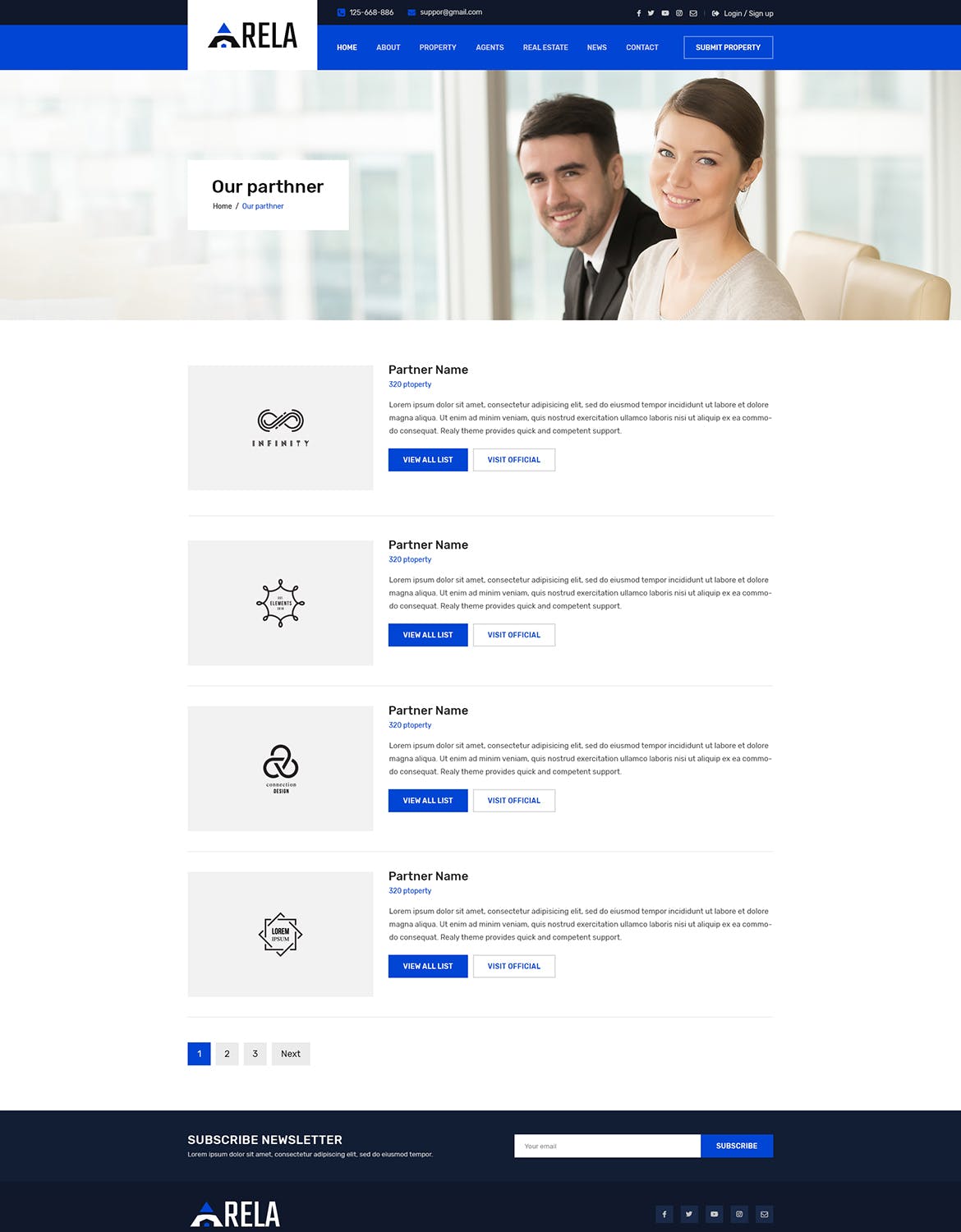房地产经销商城网站设计PSD模板 Arela | Real Estate PSD Template插图(13)
