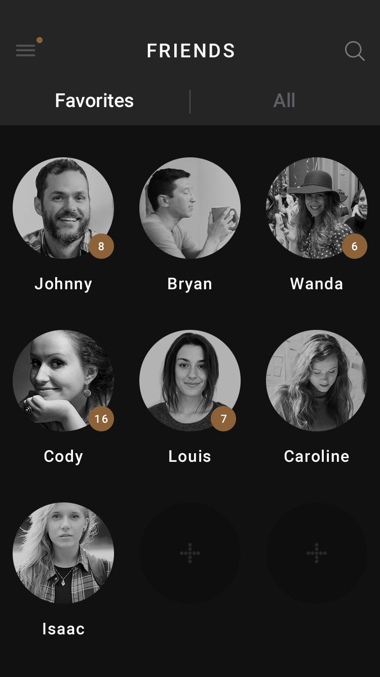 即时聊天工具应用界面 UI 套件 Chat & Messages – Gold & Coal UI Kit插图(8)