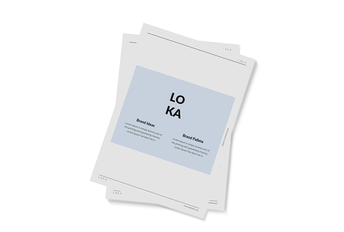 公司/品牌A4宣传册设计模板 Company Branding A4 Brochure Template插图(2)