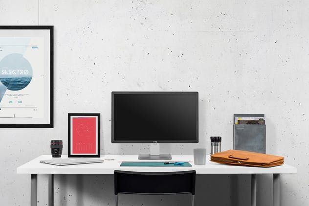 办公桌办公场景样机模板 Desktop Mockup Creator插图(1)