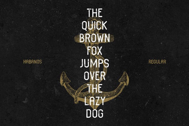 经典复古英文字体 Habanos Retro Font插图(2)