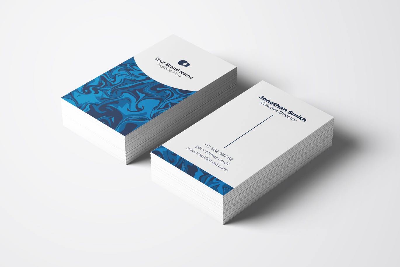 颜料艺术画创意企业名片设计模板v35 Business Card Template.v35插图(1)