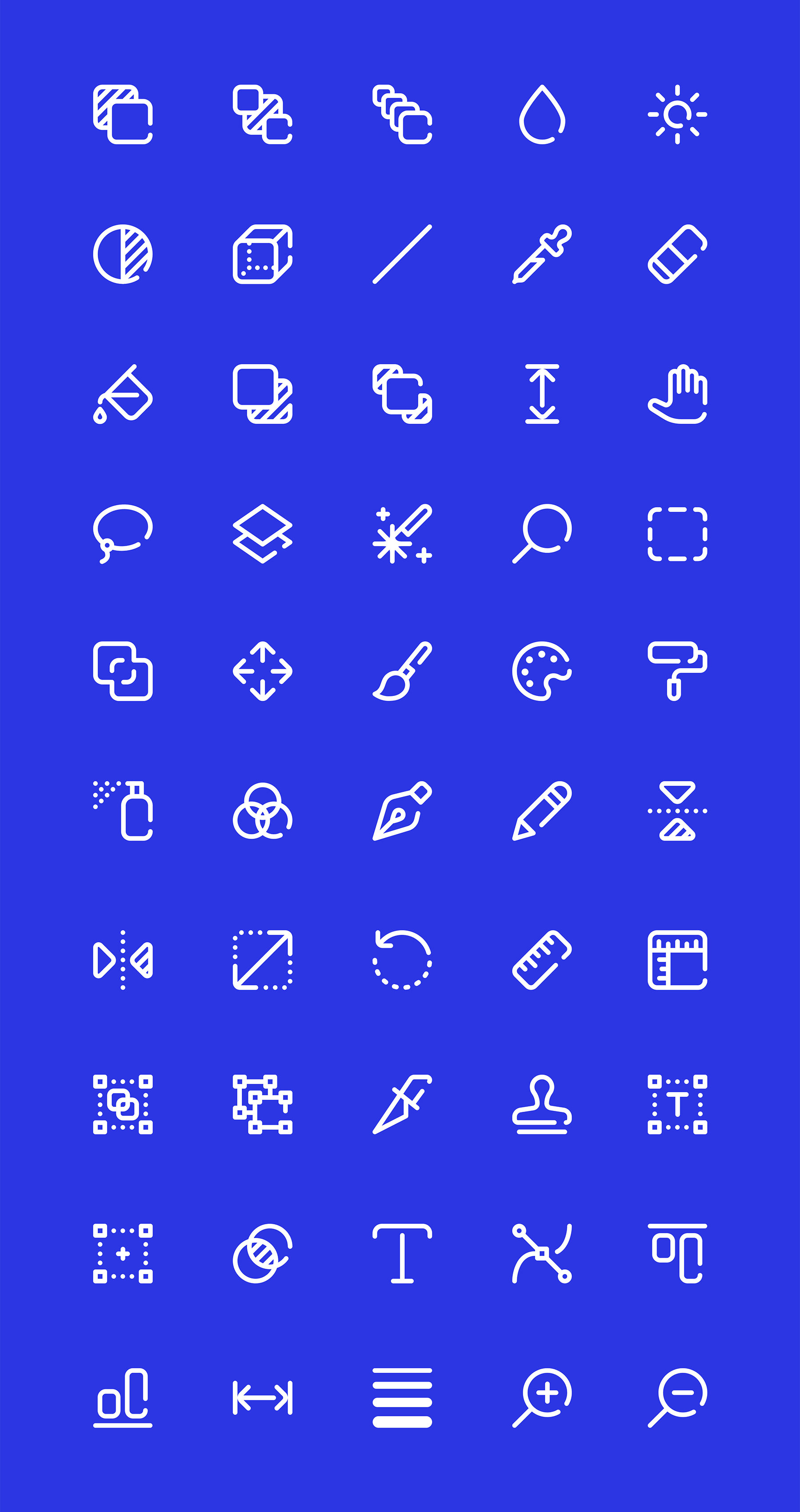 50 枚编辑工具图标