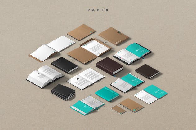 超级等距场景样机模板[100+电子设备/包装/纸张/文具物体] Mockupper Isometric插图(4)