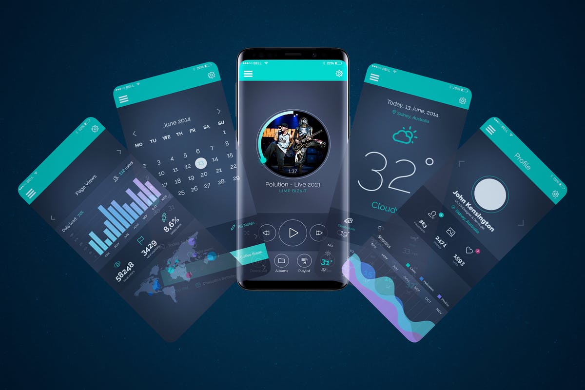 三星智能手机S9设备动态样机模板v2 Animated S9 MockUp V.2插图