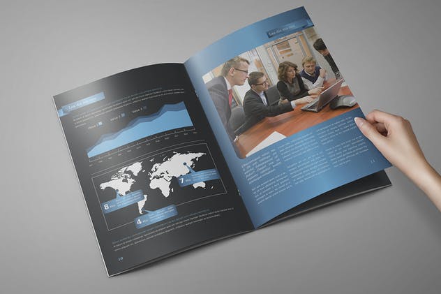 企业宣传册/产品目录/杂志样机模板 Brochure / Catalog / Magazine Mock-Up插图(9)