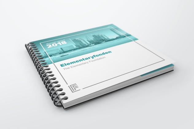 方形活页记事本/笔记本样机V.2 Spiral Book Binding Mockups 02插图(2)