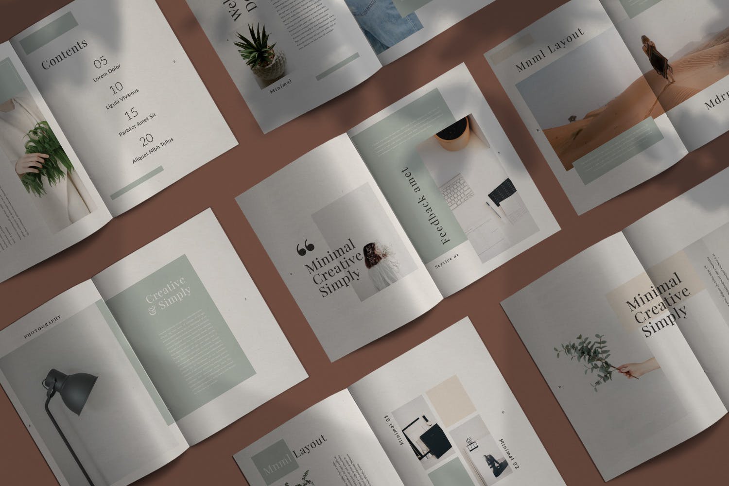 简约时尚设计目录手册Lookbook版式模板 Fairy – Lookbook Brochure插图(1)