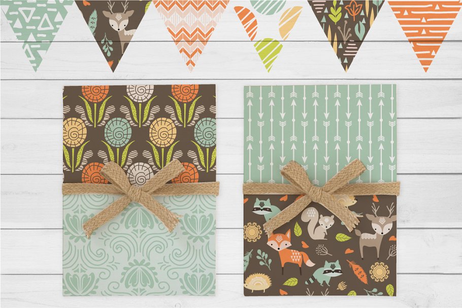 可爱的林地小动物元素 Baby Woodland Design Pack插图(7)