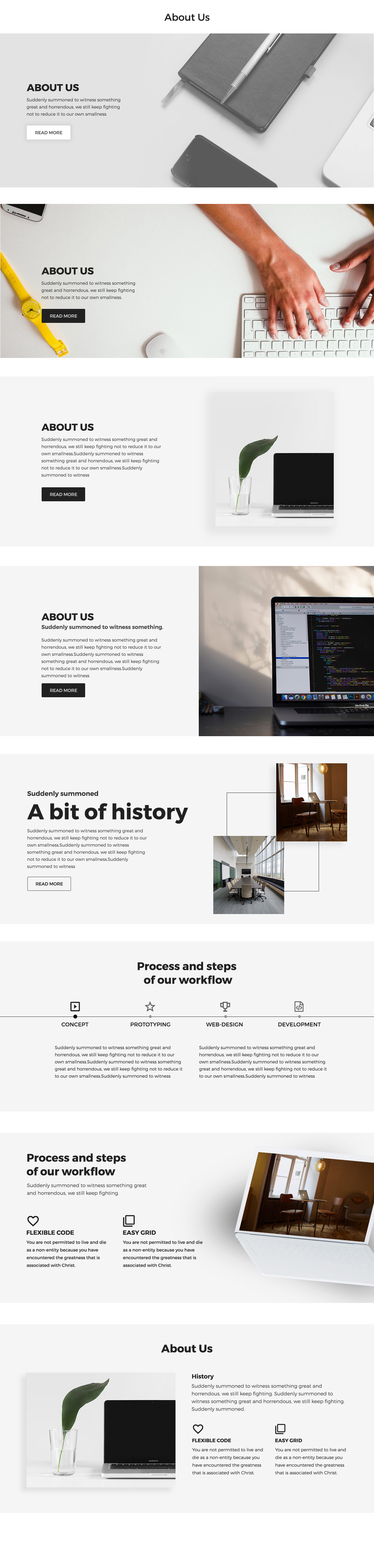 非常完整的一套网页设计 UI 套件 Landing Page UI Kit插图