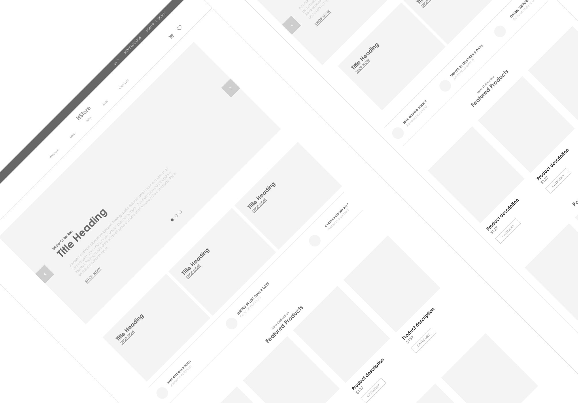 Axure 响应式电商网站产品原型模板 Axure responsive Ecommerce template4插图(2)