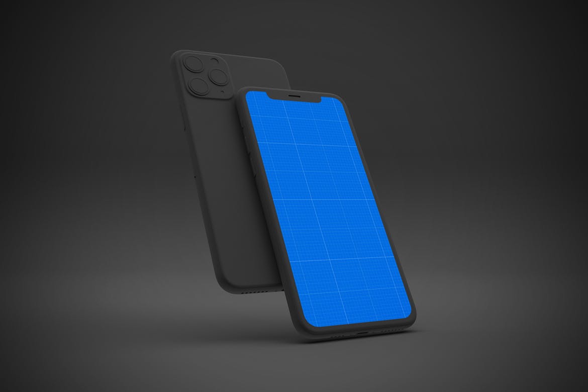 黑色背景iPhone 11智能手机屏幕预览样机 Dark iPhone 11 Mockup插图(8)