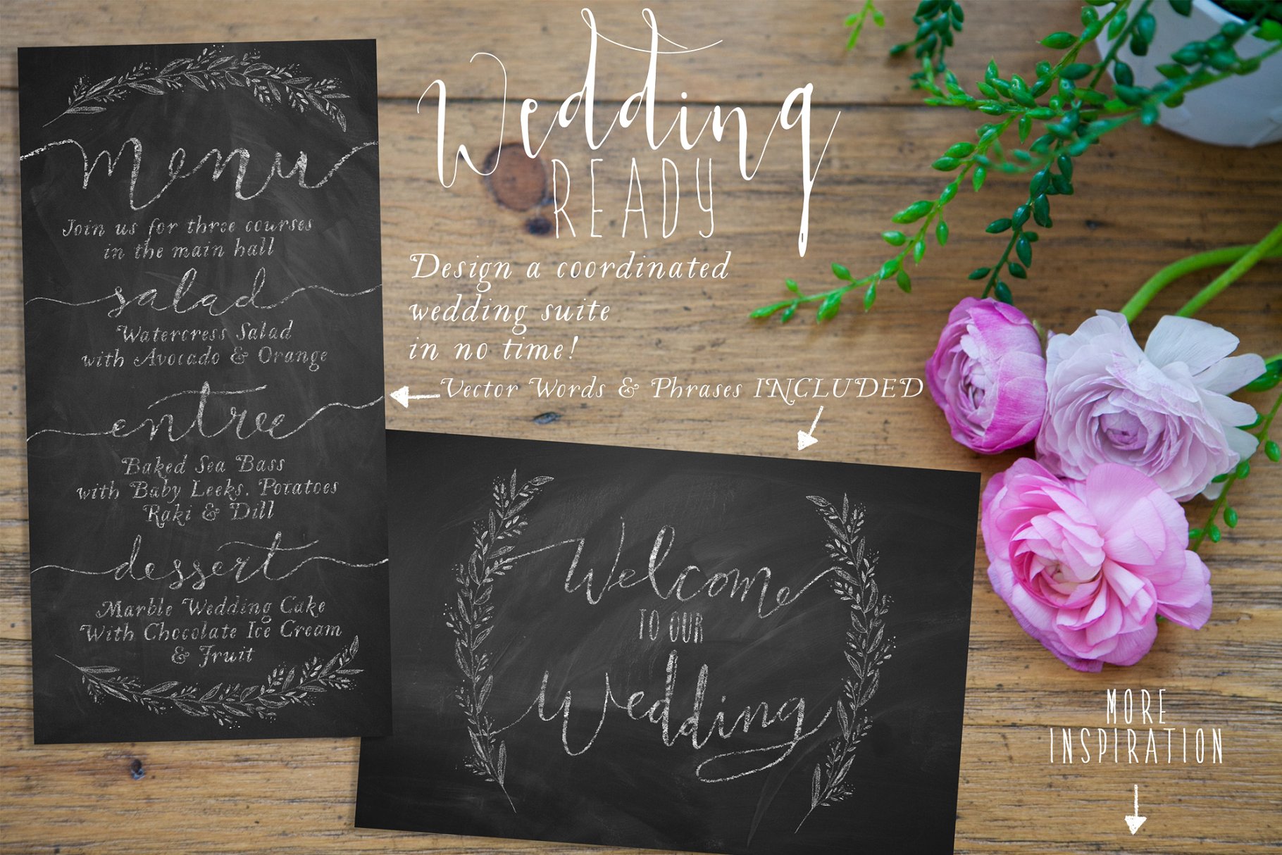 黑板粉笔画手绘设计素材包[1.47GB] The Authentic Chalkboard Bundle插图(1)