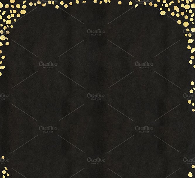 手工金箔背景图案元素  Hand Made Gold Leaf Digital Patterns插图(1)