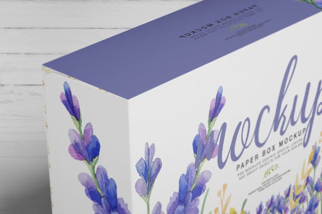 食品包装纸盒样机模板V6 Paper Box Mockup 06插图(4)