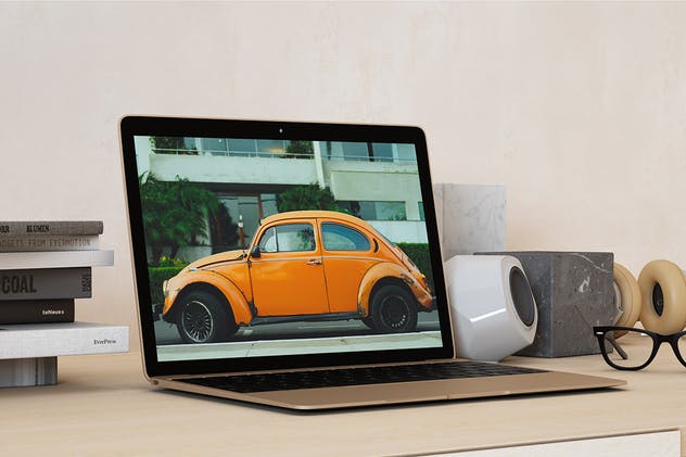 14寸笔记本电脑屏幕预览素材库精选样机模板 14×9 Laptop Screen Mock-up插图(2)