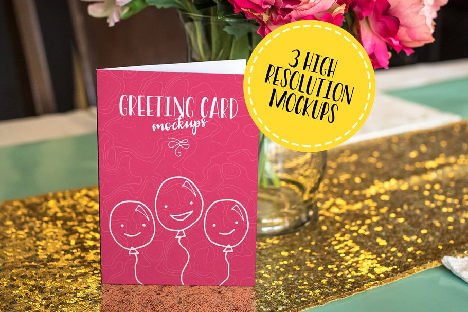 邀请卡片贺卡样机模板v1 Greeting Card Mockups Volume 1插图