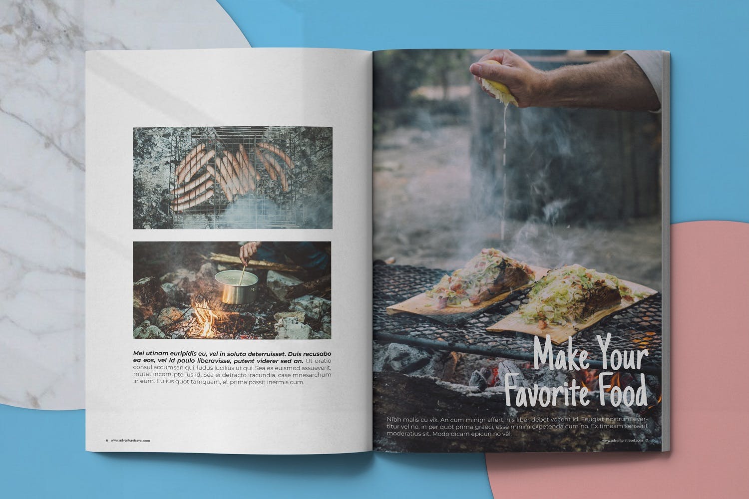 冒险旅行主题素材库精选杂志排版设计模板 Adventure Travel Magazine Template插图(3)