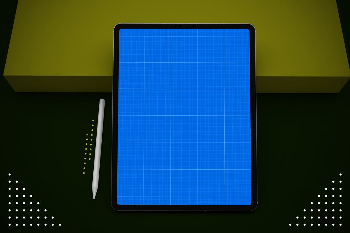 抽象设计风格iPad Pro平板电脑屏幕效果图素材库精选样机v2 Abstract iPad Pro V.2 Mockup插图(10)
