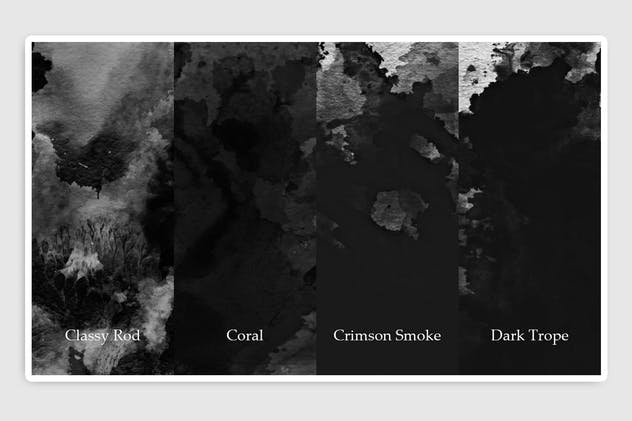 深黑色水墨水彩背景纹理 Black Dark Watercolor Texture插图(7)